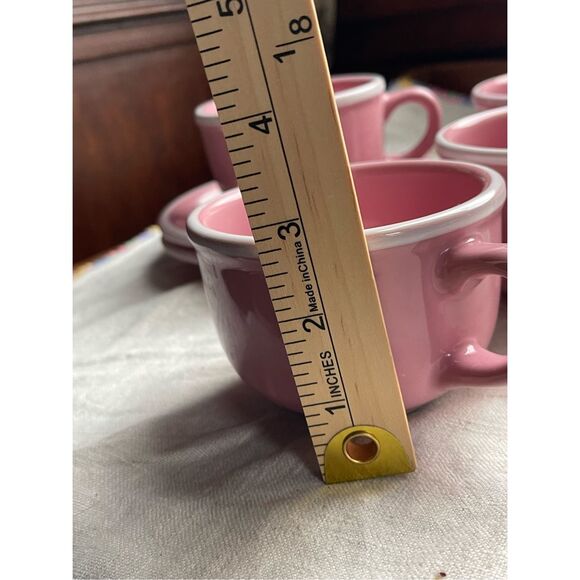 Studio Nova Pink Sherbet 4 cups and 2 saucers - Picture 3 of 7